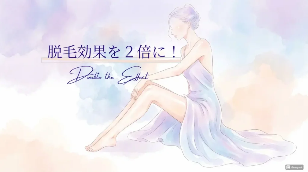 脱毛効果を２倍に、規定な肌の女性